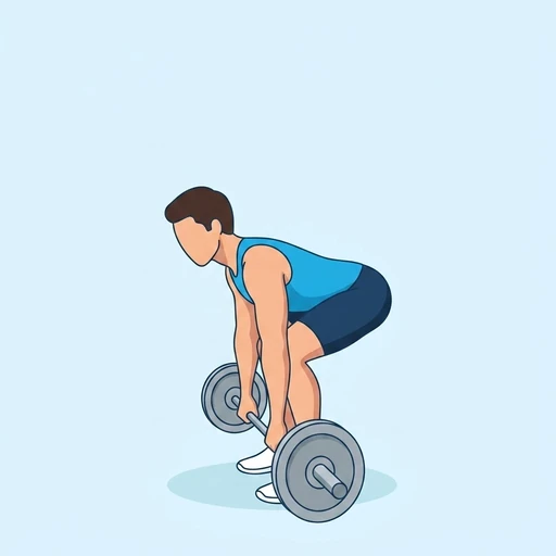 Barbell clean — Exercise illustration