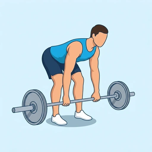 Barbell pendlay row — Exercise illustration