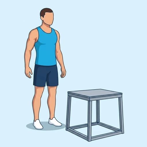 Box jump — Exercise illustration