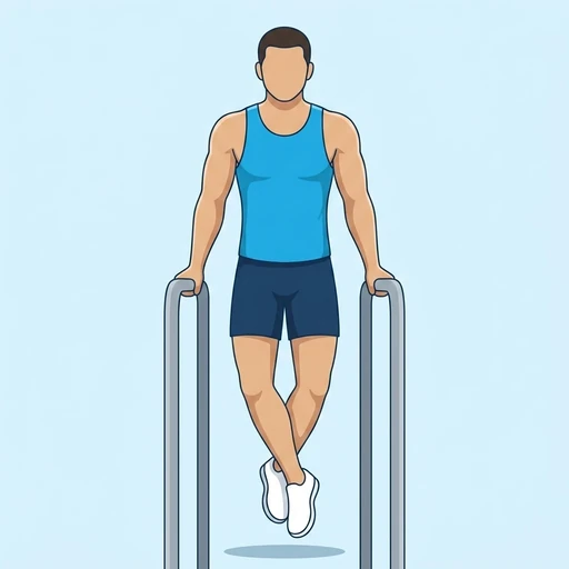 Parallel-bar dips — Exercise illustration