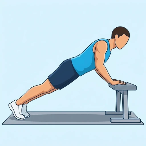 Incline push-up — Exercise illustration