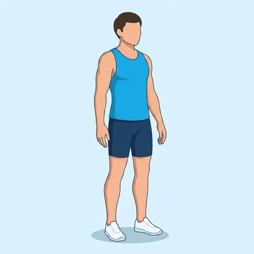 Bodyweight reverse lunge — Exercise illustration