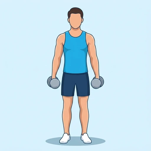 Dumbbell lateral raise — Exercise illustration
