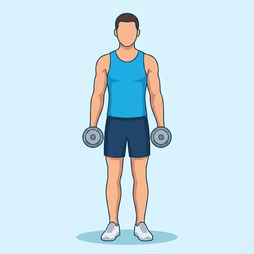 Dumbbell reverse lunge — Exercise illustration