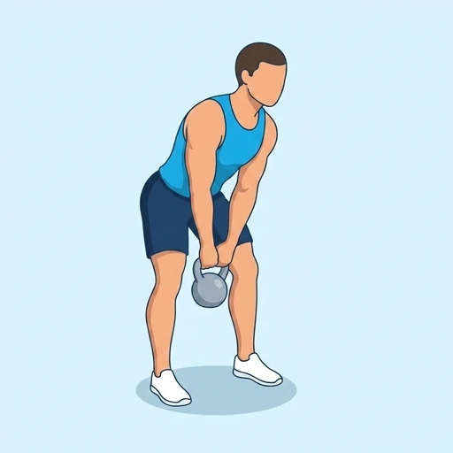 Kettlebell swing — Exercise illustration