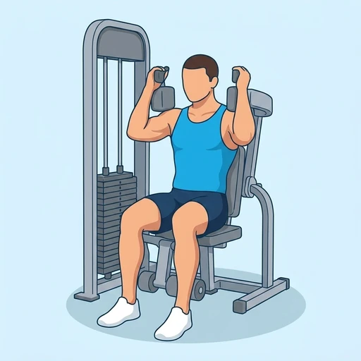 Machine abdominal crunch — Exercise illustration