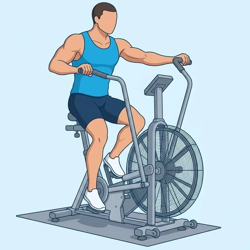 Air bike — Exercise illustration