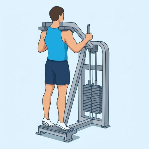 Machine calf raise — Exercise illustration