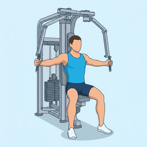 Machine chest fly — Exercise illustration