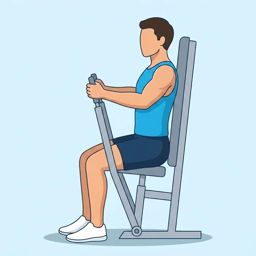 Machine chest press — Exercise illustration