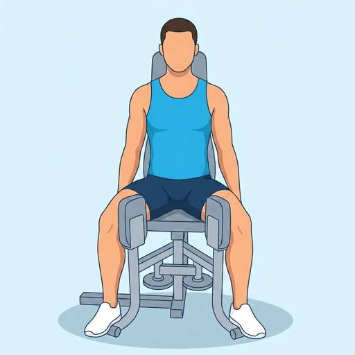 Machine hip adduction — Exercise illustration