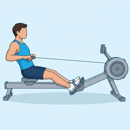 Rowing: Exercise illustration (peak)