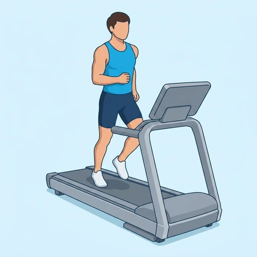 Treadmill running — Exercise illustration