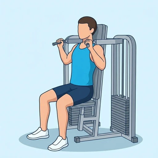 Machine shoulder press — Exercise illustration