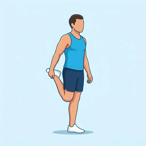 Quad stretch — Exercise illustration